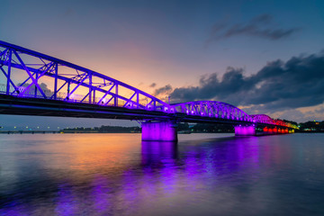 Truong Tien bridge in Hue, Vietnam