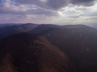 mountain landscape with clouds