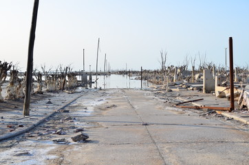 Calle inundada