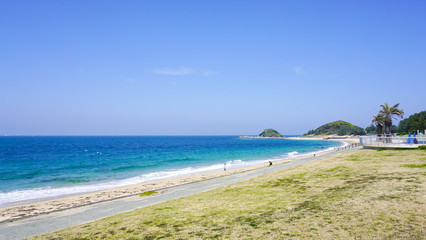 志賀島の海岸の風景