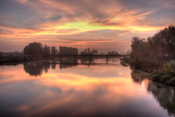 Fototapeta premium Fiamme nel cielo