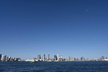 東京湾から都心
