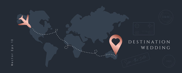 Destination Wedding  Vector