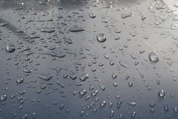 rain drops on metalic floor background