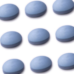 blue soap with the smell of the sea on a white background pattern