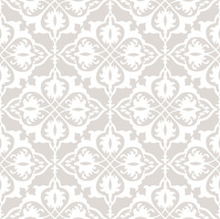 Abstract floral seamless pattern. Retro fabric ornament