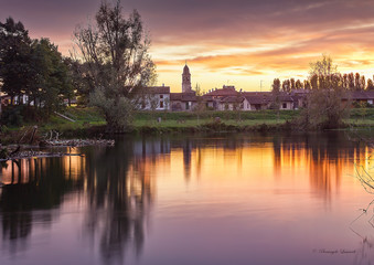 Fototapeta premium Lo specchio del fiume