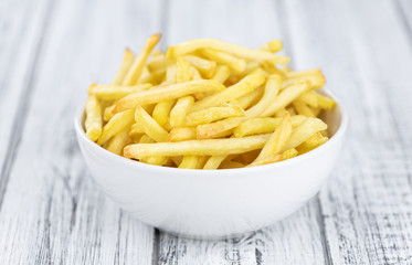 Portion of fresh made French Fries