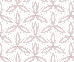 Linear vector pattern, repeating petals