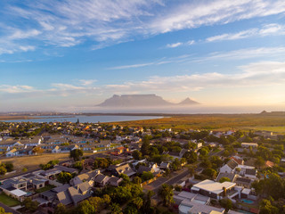 Cape Town Sun Set Drone Photos