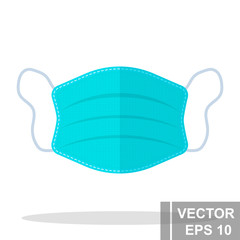 Medical mask. Protection against viruses and bacteria. Prevention For your design.