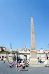 The Flaminio Obelisk in Rome.