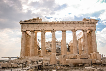Parthenon in Athens, Greece on a Sunny Day