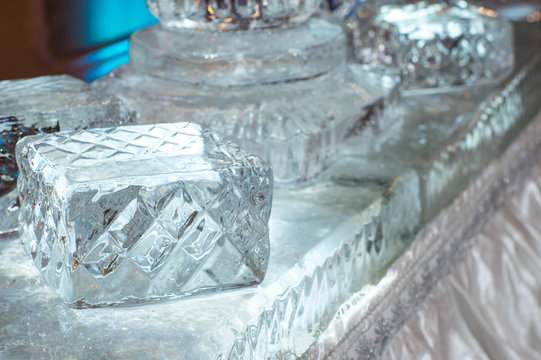 Wedding decorations with ice