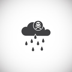 Acid related icon on background for graphic and web design. Creative illustration concept symbol for web or mobile app