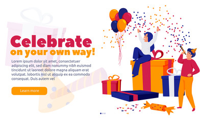 Happy Celebration People Background