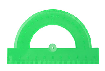 Protractor Isolated on a white background.