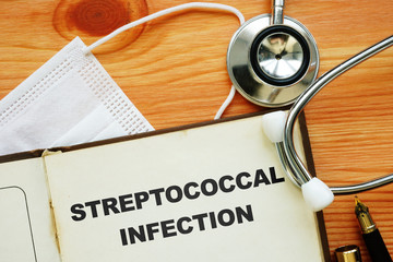 Conceptual photo showing printed text Streptococcal infection