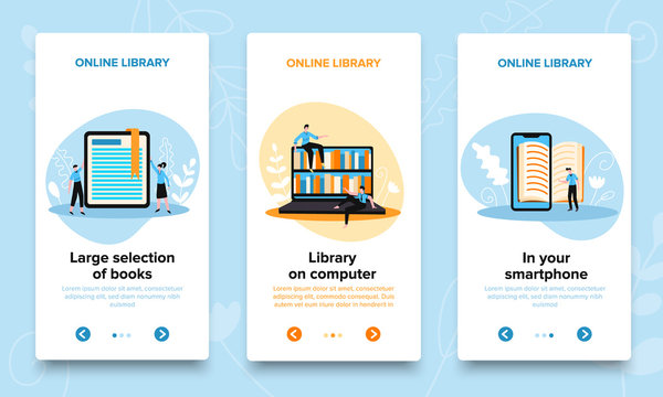 Computer Library Vertical Banners