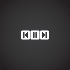 Arrow related icon on background for graphic and web design. Creative illustration concept symbol for web or mobile app