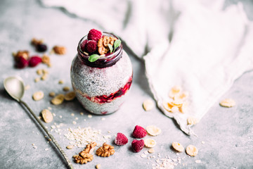Chia Seed Pudding with Wild Berries