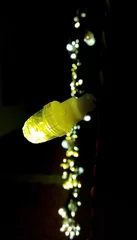 Fotobehang Decorative string warm light from a party location © Adarsh