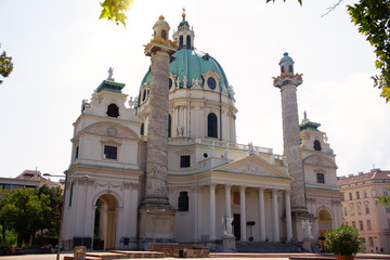 St. Charles Church or the Karlskirche in Vienna, Austria