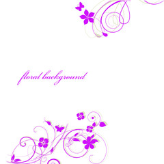 abstract floral background with flowers