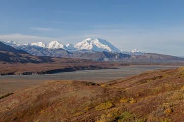 Scenic Denali National Park Alaska Autumn Landscape
