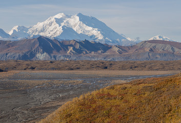 Scenic Denali National Park Alaska Autumn Landscape