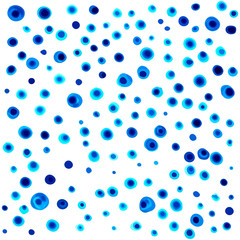 Seamless pattern with watercolor dots and stains/ Colorful abstract background/ Vector illustration