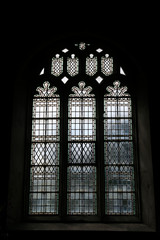 Avebury (England), UK - August 05, 2015: Window in Avebury church, Wiltshire , England, United Kingdom.