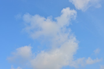 Blue sky white clouds for background