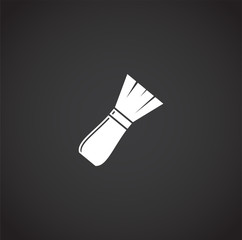 Barber related icon on background for graphic and web design. Creative illustration concept symbol for web or mobile app