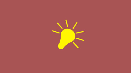 New yellow light bulb icon,creative bulb icon,yellow bulb icon