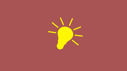 New yellow light bulb icon,creative bulb icon,yellow bulb icon