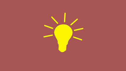 New yellow light bulb icon,creative bulb icon,yellow bulb icon