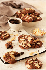 Chocolate Chip Cookies with Coconut and Nuts.Gluten free