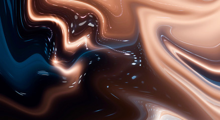Luxury abstract fluid art, ink blur background, classic blue, gold. Liquid acrylic, epoxy futuristic painting.