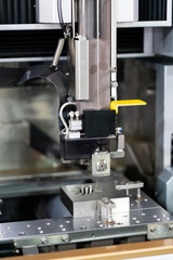 CNC wire cut machine cutting mold parts