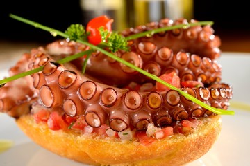 Octopus Bruscheta