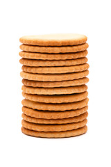 crackers cookie on a white background