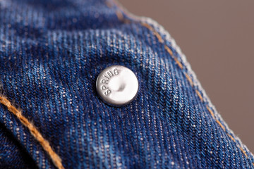 Fragment of blue jeans. Fragment of blue jeans.