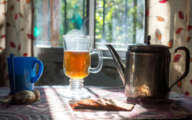desayuno t&egrave; y tetera