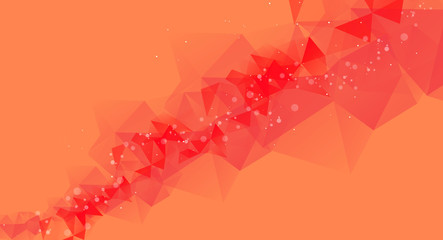 Abstract red polygon background