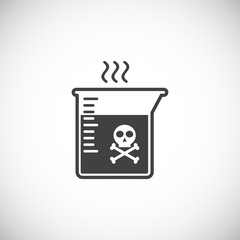 Acid related icon on background for graphic and web design. Creative illustration concept symbol for web or mobile app