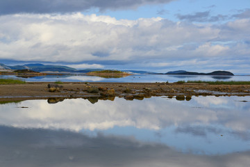 Breathtaking reflections in the fjords of Scandinavia 