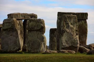 Stonehenge (England), UK - August 06, 2015: Stonehenge megalithic site, Amesbury, Wiltshire ,...