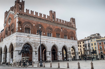 Gothic palace in Piacenza