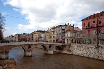 Obraz premium Latin Bridge, Sarajevo, Bosnia and Herzegovina